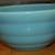 1940 BAUER POTTERY #24 Lite Blue Ring Ware BEEHIVE Vintage Mixing Bowl 4 thumbnail