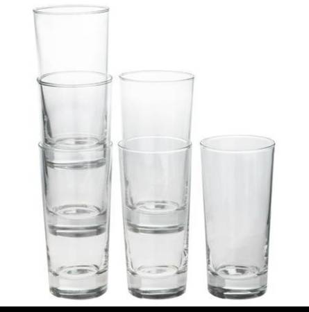 IKEA GODIS Glass, clear glass, 14 oz - $863471476327171121