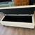 Cream white large storage bench 5 thumbnail