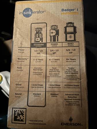 Badger garbage disposal 1