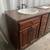 36"W Dark Brown Bathroom Vanity Corian Top Dovetail Used 1 thumbnail