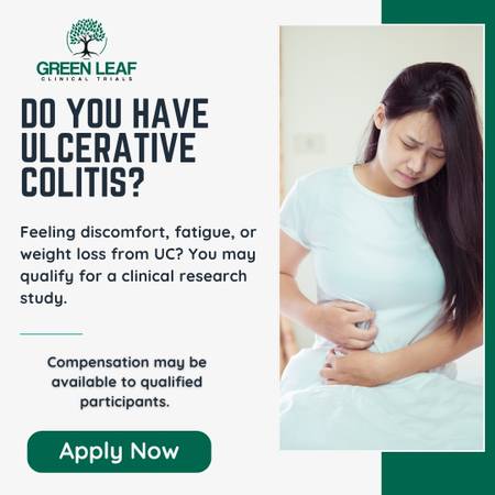 Clinical Research - Earn for Participation - Ulcerative Colitis Study 1