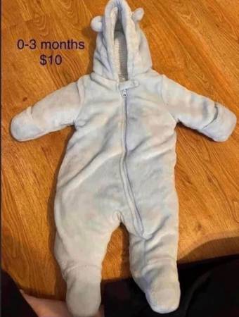 3-6 month bear snowsuit 1