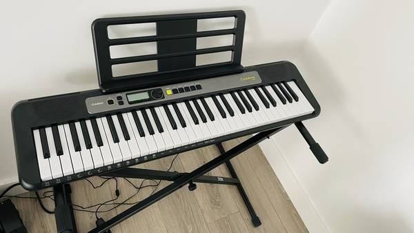 Casio LK-S245  61-Key Lighted Keyboard and Stand 1