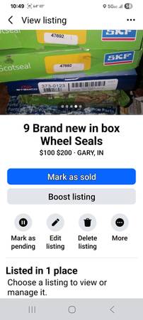 Semi truck n trailer wheel seal 75 for all 9 1
