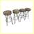 Mid 20th Century Cheetah Bar Stools. Set Of Four 1 thumbnail