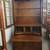 Solid Oak Drop Front Secretary with Rare Bubble Glass 5 thumbnail