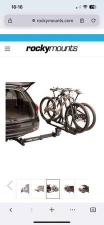 Rocky mounts backstage hitch mount 2 bike rack $450 OBO 1