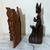 TWO BEAUTIFUL HANDCARVED SOUTHEAST ASIAN STATUES - DEITY + SCREEN 4 thumbnail