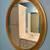 Oval Mirror Wall Accent Gold Frame 2 thumbnail