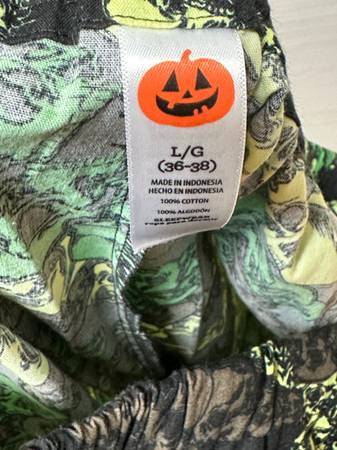Pantalones de pijama de algodón para adulto, temática de Halloween - $15 (Port Orchard)63471461184515122