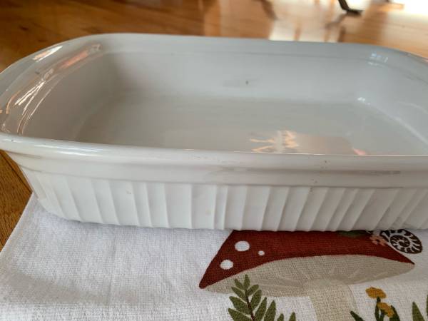 CorningWare French White casserole rectangle 9x13” deep - for charity 1
