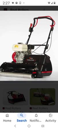 Reel roller lawn mower 1