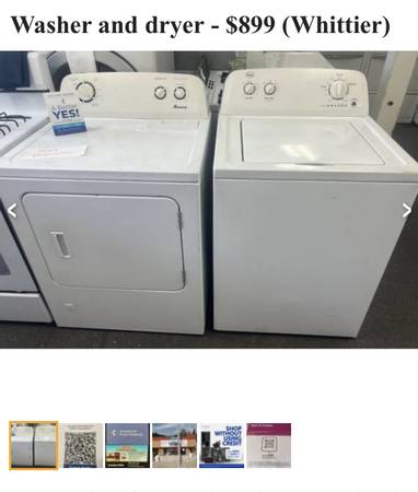 Washer and dryer whirlpool 1