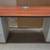 48w X 24d Cherry Desk w/ (1) 2 & 3 Drawer File Cabinets 2 thumbnail