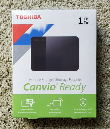 NEW Toshiba Portable External Hard Drive (1tb) 1
