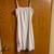 white jersey dress/rhinestone hem size small 2 thumbnail
