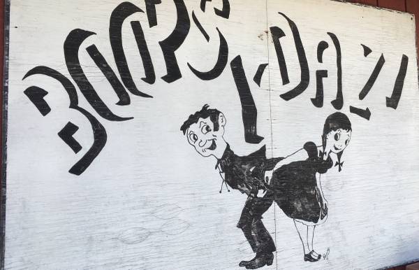 Large Vintage Hand Painted Sign 1