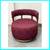 Village West Design Custom Made Swivel Club Chairs In Raspberry 10 thumbnail