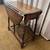 Vintage Rustic Colonial Drop Leaf Butterfly Wood Accent Side Table. 3 thumbnail