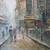 IMPRESSIONIST STREET SCENE FIGURES CITYSCAPE OIL PAINTING SIGNED 6 thumbnail
