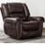 Leather brown recliner chair 8 thumbnail