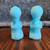 Vintage Fenton Baby Blue Satin Glass Kneeling Pair Praying Boy & Girl 1 thumbnail