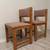 Vintage oak chairs set of 2 4 thumbnail