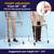 New - Drive Medical Button Folding Walker with Wheels 3 thumbnail