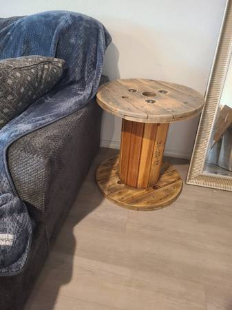 Wood Spool table 1