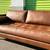 Poly and Bark Brown Leather Sectional Sofa Couch 4 thumbnail