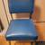 4 each Mid Century Modern Blue Industrial Steelcase Padded Chairs 1 thumbnail