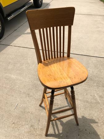 Stool, Murphy Industrial oak 1