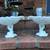 Antique Pair Westmoreland Milk Glass Koi Fish Compote Bowls 20 thumbnail