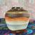 Japanese Moriage Mid-Century Small Vase w/Applied Gold Highlights 3 thumbnail
