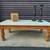 Rustic Pine Coffee Table with White Painted Top. 8 thumbnail