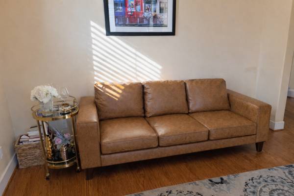 Pottery Barn Leather 3-Person Sofa—Like New/Very Clean 1