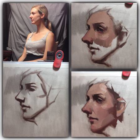 Clases semanales - Pintando al modelo en vivo, óleo con Felicia Forte (albany / el cerrito)63696416578689122