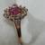 NEW 14K Gold Ruby and Diamond Ring 2 thumbnail