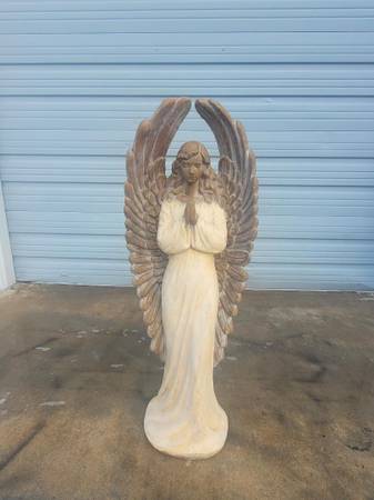 Concrete Angel Statue 45 inches tall 1