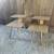 Pair of 2 Mid Century Heywood Wakefield Style Blonde Tiered End Tables 2 thumbnail