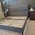 Platform king bed with tufted wingback headboard 5 thumbnail