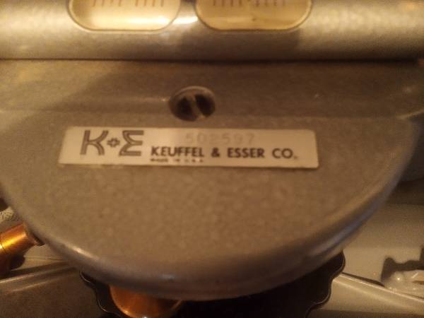 1940-1950 Keuffel & Esser Engineers Survey Mining Transit - $225 (Ariton)63442187150977121