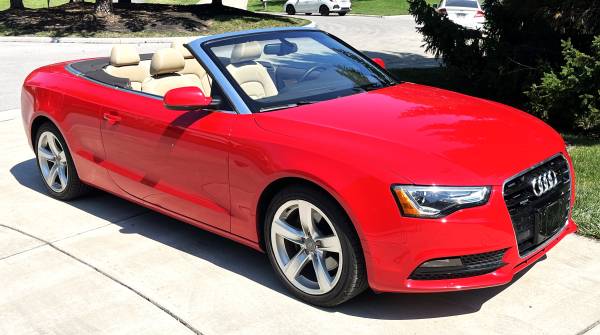 2013 Audi A5 Quattro Convertible Red 116k Miles Good Condition - $7,000 (Dublin)63478071316355121