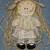Vintage Straw Hair Wood Shelf Sitting Doll 1 thumbnail