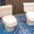 BATHROOM TOILET matching LOT two ELJER Toilets Tan Color Space Age Set 1 thumbnail