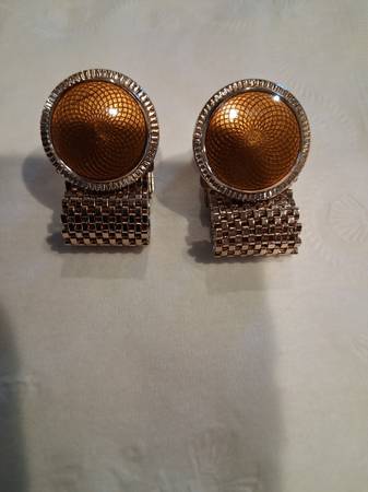 1950's Amber Cufflinks, 1