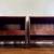 1950s Walnut Mid Century Side Tables a Pair 18 thumbnail
