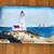 Lighthouse by the Beach Coastal Light Ceramic Tray with Stand 19”x12” 1 thumbnail