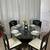 Black & White Glass Dining Table With 4 Chairs / Comedo Blanco Y Negro 2 thumbnail